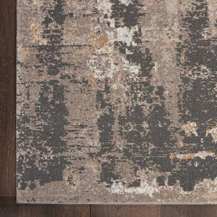 Nourison Tangra Cream Grey TNR05 9 ft. X 12 ft. Rect. Rug
