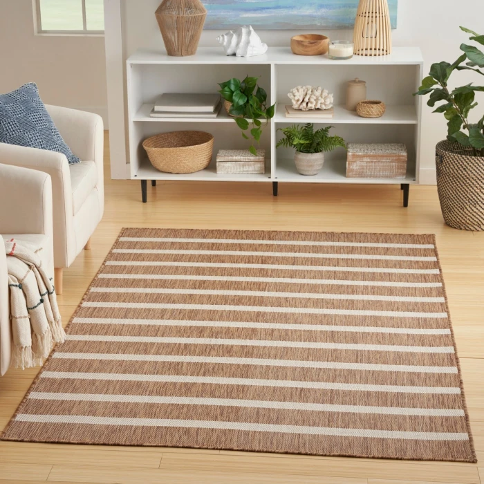 Nourison Positano Jute Ivory POS03 5 ft. X 7 ft. Rect. Rug