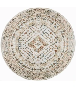 Nourison Thalia Beige Multicolor THL04 5ft.3in. x Round Rug