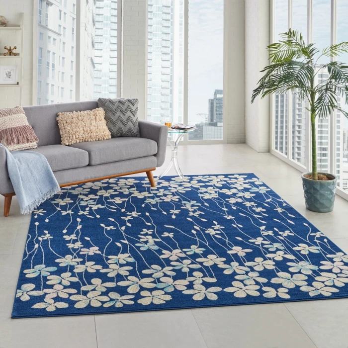 Nourison Tranquil Area Rug TRA04-Navy