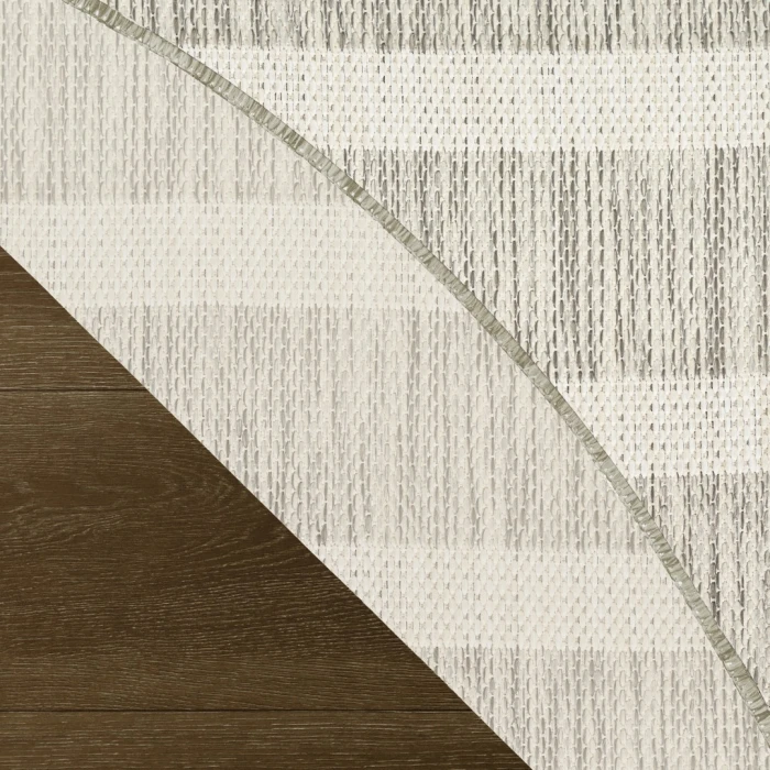 Nourison Positano Grey Ivory POS03 12ft. Round Rug