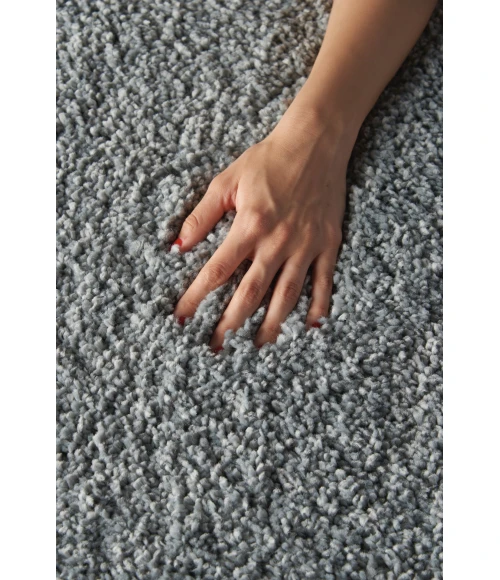 Nourison Malibu Shag Slate MSG01 4ft. x Round Rug