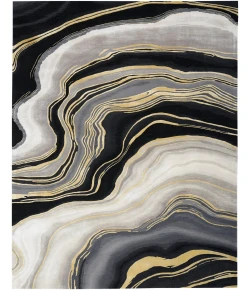 Nourison Home Prismatic PRS31 Charcoal Grey 9 ft. 9 in. X 13 ft. 9 in. Area Rug