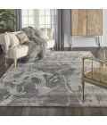 Nourison Home Fusion Grey FSS16 7ft.10in. x 10ft.6in. Rect. Rug