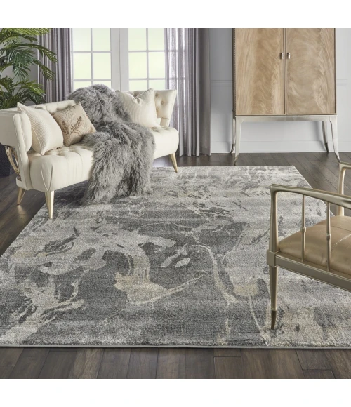Nourison Home Fusion Grey FSS16 7ft.10in. x 10ft.6in. Rect. Rug