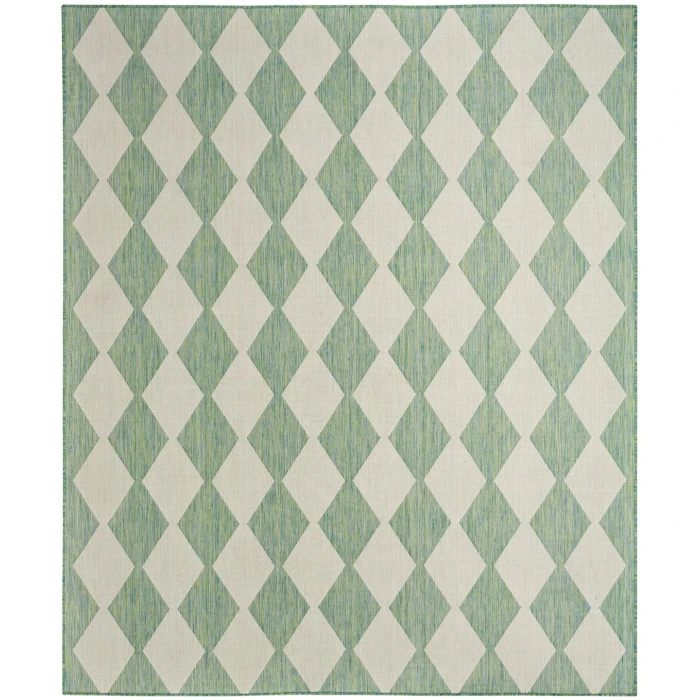 Nourison Positano Blue Green POS04 6 ft. X 9 ft. Rect. Rug