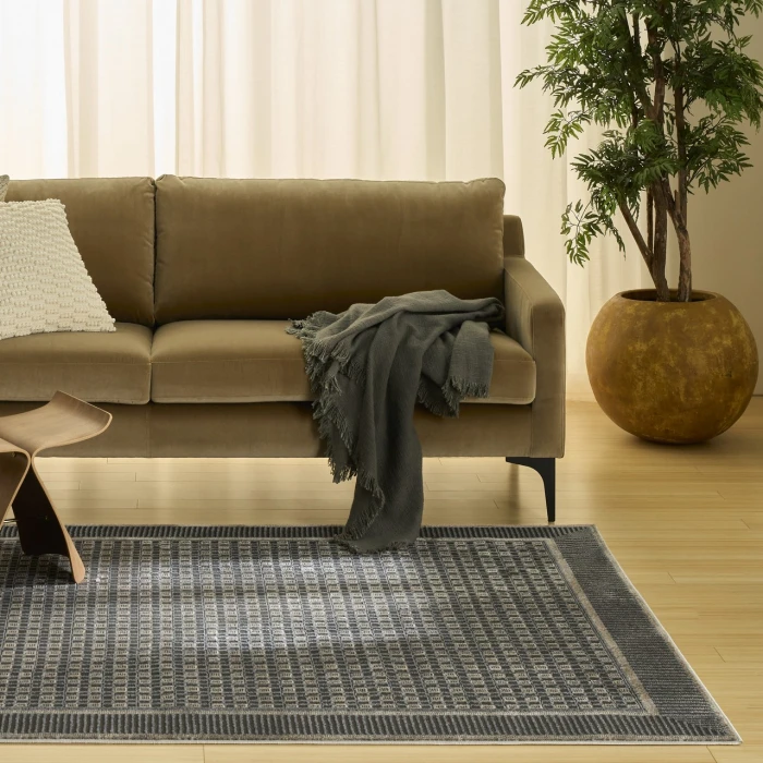 Nourison Home Nordic Black NRC03 6ft. x 9ft. Rect. Rug
