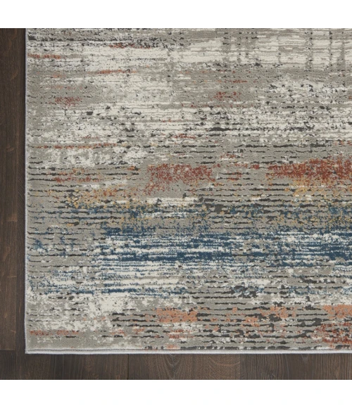 Nourison Home Rustic Textures Grey RUS12 3ft.11in. x 5ft.11in. Rect. Rug