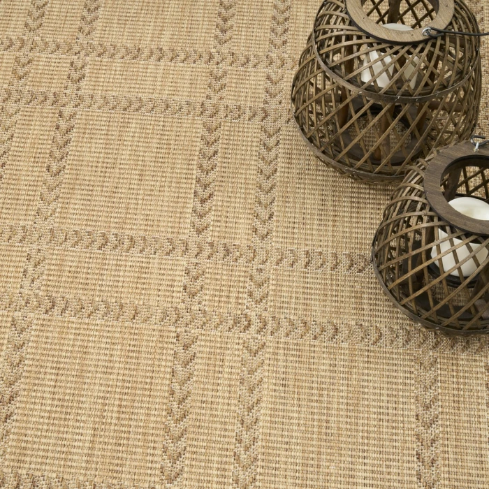 Nourison Home Horizon Indoor/Outdoor Tan HOZ04 8ft. x 10ft. Rect. Rug