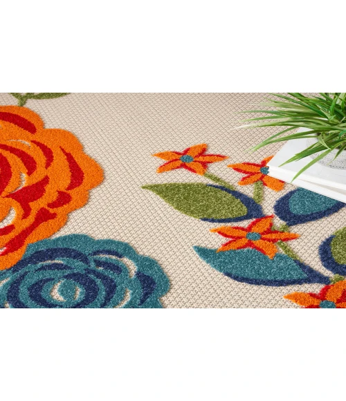 Nourison Aloha Multicolor ALH32 7’10” Round Rug