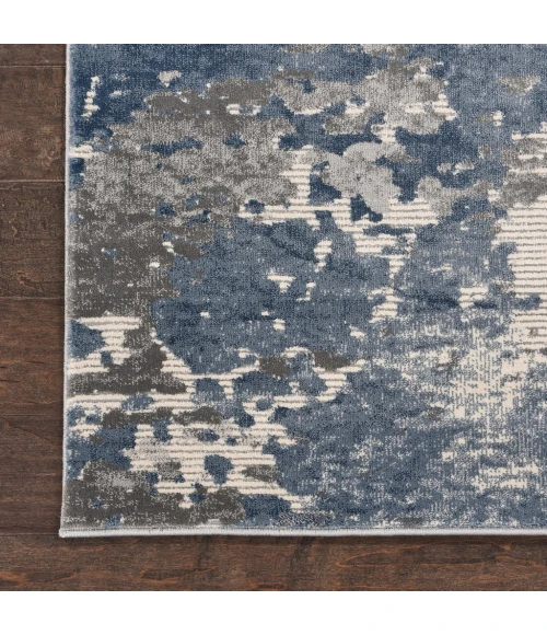 Nourison Rustic Textures Area Rug RUS08-Grey/Blue