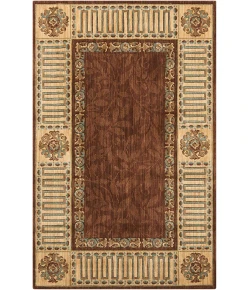 Nourison Home Vallencierre Brown VA27 3ft.6in. x 5ft.6in. Rect. Rug