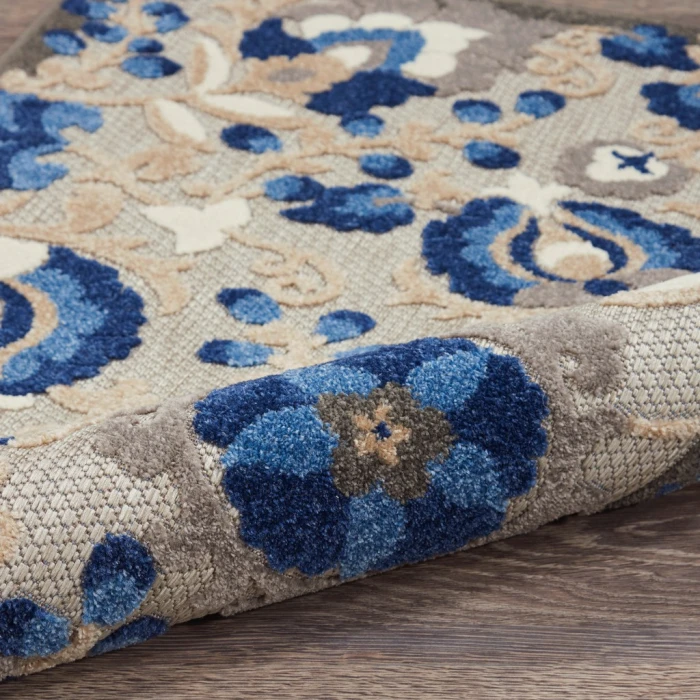Nourison Aloha Area Rug ALH17-Natural/Blue