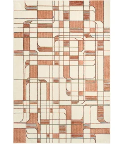 Nourison Nordic Ivory Rust NRC17 3ft. x 5ft. Rect. Rug