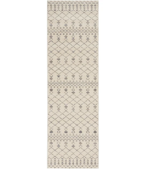 Nourison Palermo Beige Grey PMR03 2ft.2in. x 7ft.6in. Rect. Rug