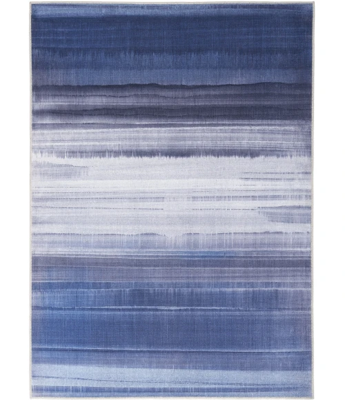 Calvin Klein Launder Blue LDR01 7ft.10in. x 9ft.10in. Rect. Rug