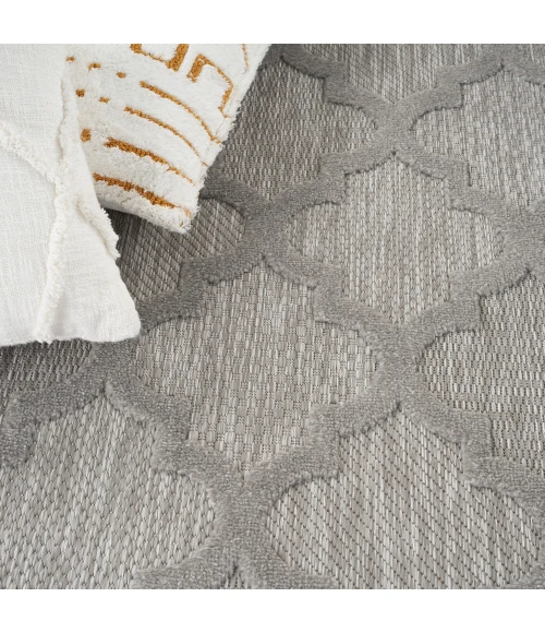 Nourison Easy Care Area Rug NES01 Silver Grey