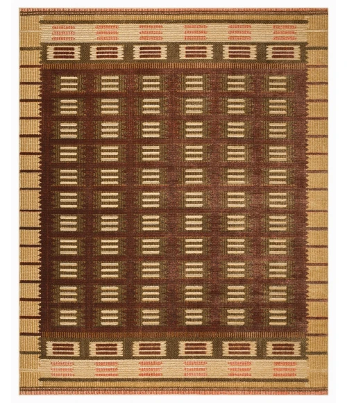 Nourison Nordic Rust NRC16 8 ft. X 10 ft. Rect. Rug