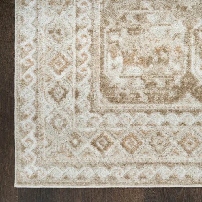 Nourison Dekor Ivory Taupe DEK01 2 ft. X 4 ft. Rect. Rug