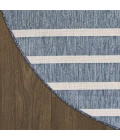 Nourison Positano Navy Ivory POS03 6ft. Round Rug