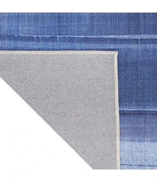 Calvin Klein Launder Blue LDR01 3ft.11in. x 5ft.11in. Rect. Rug