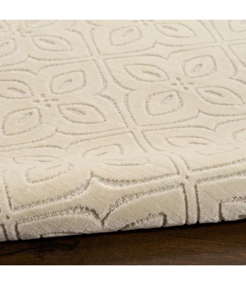 Nourison Washable Charm Ivory WCH03 4 ft. X 6 ft. Rect. Rug