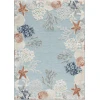 Nourison Home Suncoast Blue SNC04 5ft.3in. x 7ft.3in. Rect. Rug