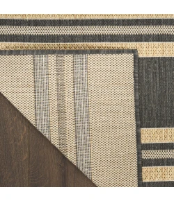 Nourison Home Horizon Indoor/Outdoor Black HOZ05 2ft.2in. x 8ft. Rect. Rug