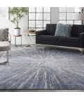 Nourison Home Silky Textures Blue SLY05 7ft.10in. x 10ft.6in. Rect. Rug