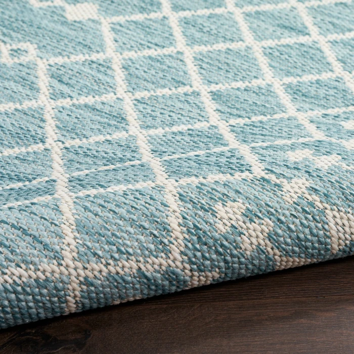 Nourison Positano Aqua POS02 2 ft. 2 in. X 8 ft. Rect. Rug