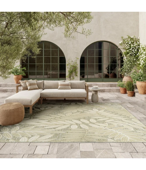 Nourison Aloha Ivory Sage ALH18 7 ft. 10 in. X 10 ft. 6 in. Rect. Rug