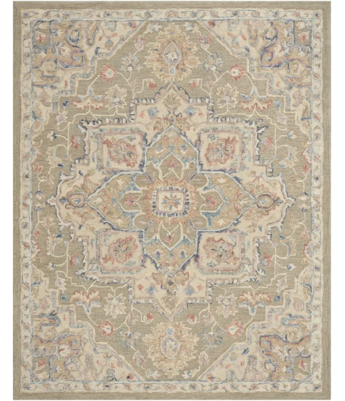 Nourison Home Maison Green MSO06 9ft.9in. x 13ft.9in. Rect. Rug