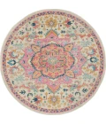 Nourison Passion Round Area Rug PSN25-Ivory/Pink