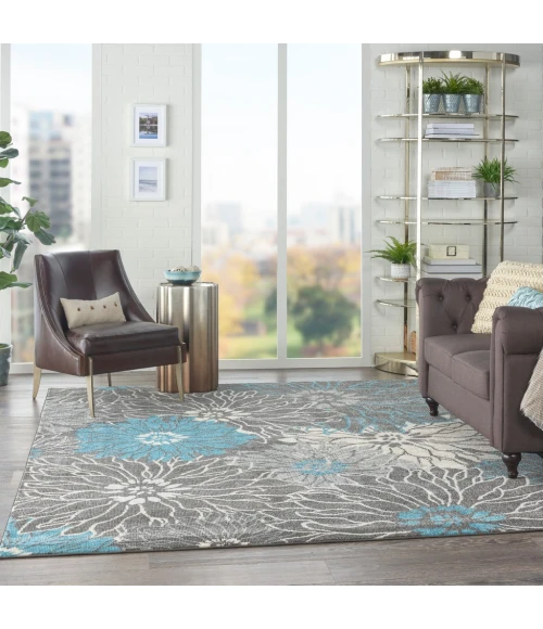 Nourison Passion Area Rug PSN17-Charcoal/Blue