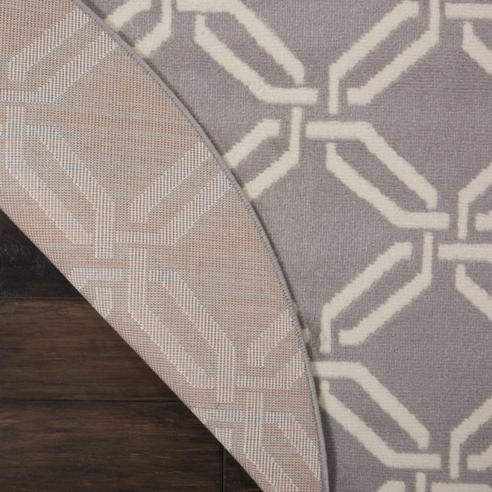 Nourison Jubilant Round Area Rug JUB17-Grey