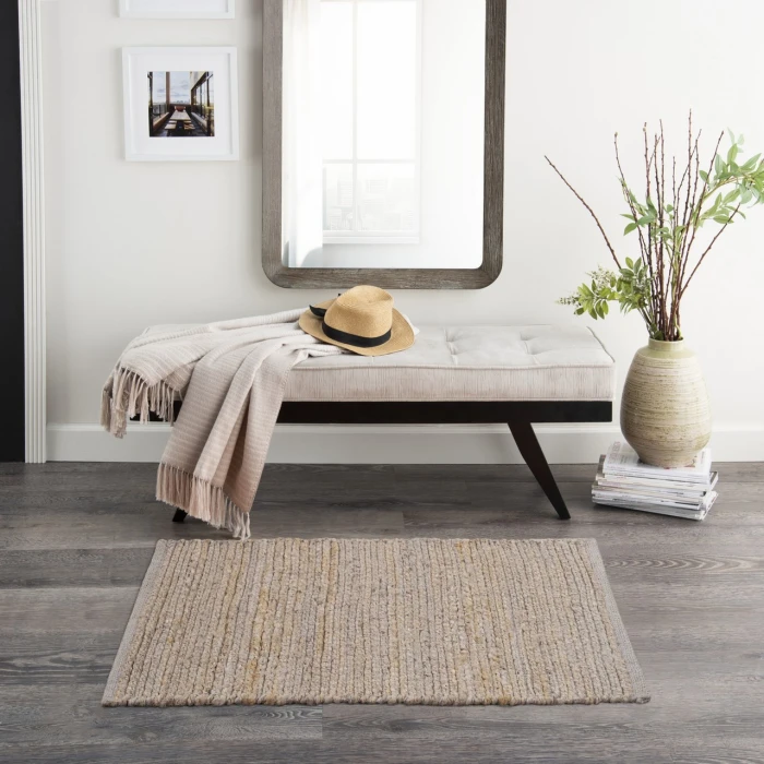 Nourison Home Natural Jute Grey NJT01 3ft. x 5ft. Rect. Rug