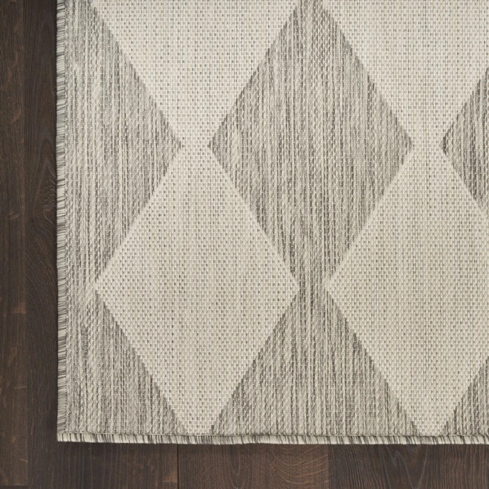 Nourison Positano Light Grey POS04 2ft. x 6ft. Rect. Rug