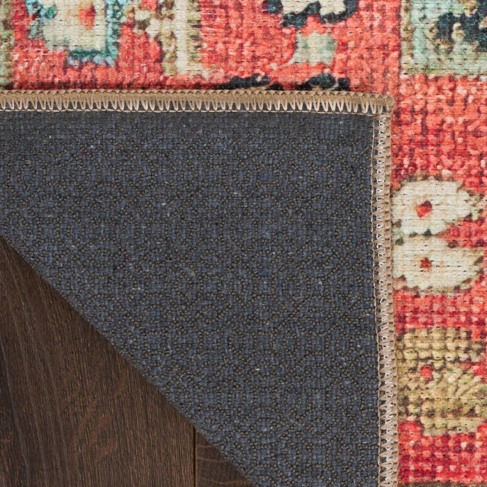 Nourison Vintage Washables Rust Multicolor VWS12 7 ft. 10 in. X 9 ft. 10 in. Rect. Rug
