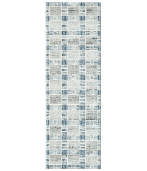 Nourison Nordic Blue NRC14 2 ft. X 6 ft. Rect. Rug