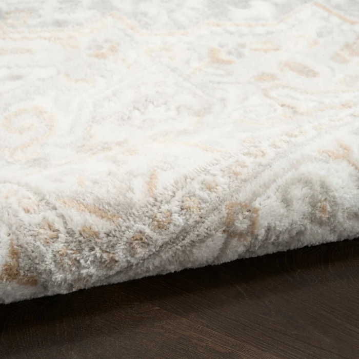 Nourison Dekor Light Grey DEK08 2 ft. x 4 ft. Rect. Rug