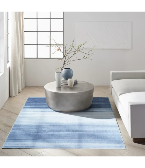Calvin Klein Launder Blue LDR01 3ft.11in. x 5ft.11in. Rect. Rug