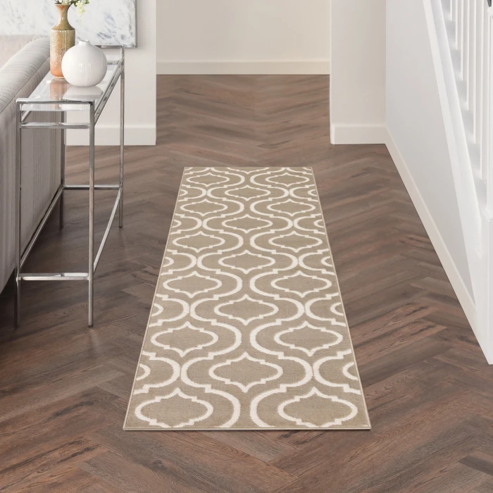 Nourison Jubilant Taupe JUB19 2ft.3in. x 7ft.3in. Rect. Rug