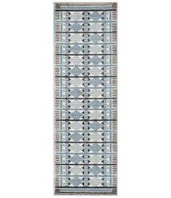 Nourison Home Nordic NRC06 Blue 2 ft. X 6 ft. Area Rug