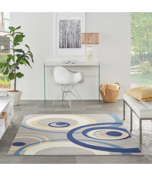 Nourison Grafix Area Rug GRF21-Grey