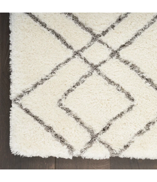Nourison Home Dreamy Shag Cream / Ivory DRS07 5ft.3in. x 7ft.3in. Rect. Rug