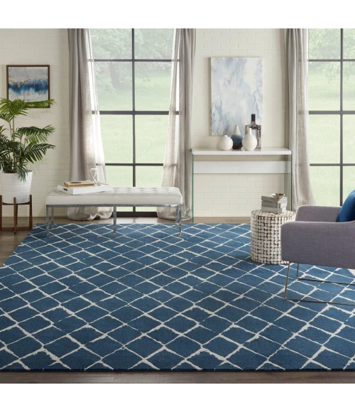 Nourison Twilight Area Rug TWI15 Navy 9'9" x 13'9"