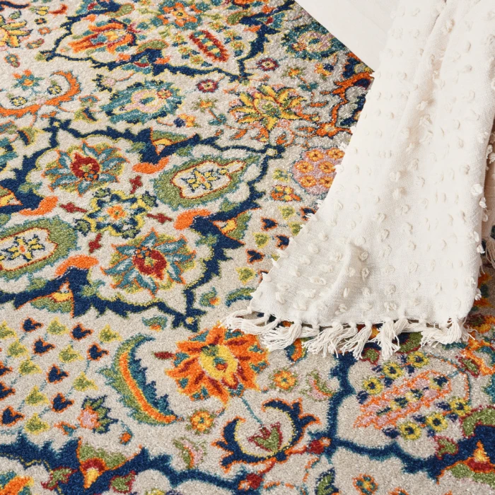 Nourison Allur Area Rug ALR03 Ivory Multicolor