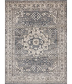 Nourison Home Quarry QUA07 Grey Ivory 6 ft. 7 in. X 9 ft. 6 in. Area Rug