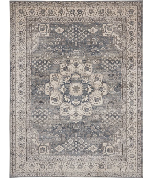 Nourison Quarry Grey/Ivory QUA07 7 ft. X 10 ft. Rect. Rug