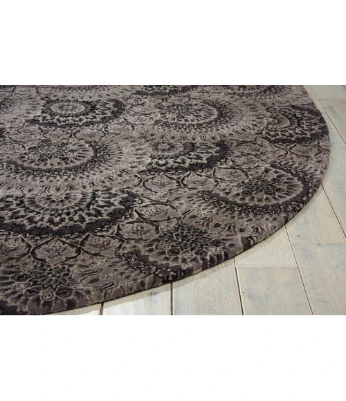 Nourison Home Nourison 2000 Black 2335 7ft.6in. x 9ft.6in. Oval Oval Rug